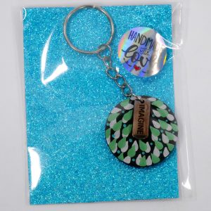 Hand Painted Wooden Keyring